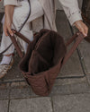 By Teddy Quilted Pet Settle Mat Tote | 2-in-1 | Sherpa