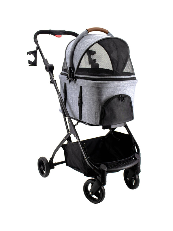 Petique 3-in-1 Tri-Fold Pet Stroller Travel System