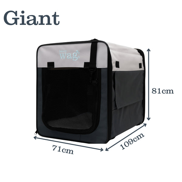 Henry Wag Folding Fabric Travel Pet Crate | 5 Sizes