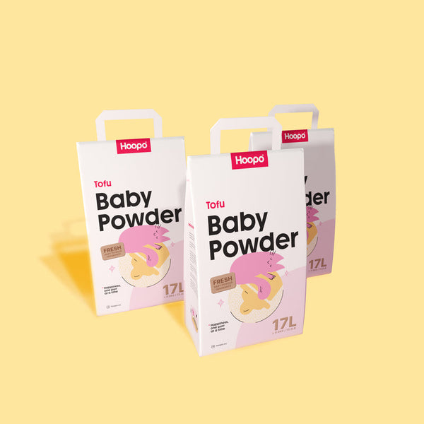 Hoopo Tofu Baby Powder Cat Litter | 7L, 17L
