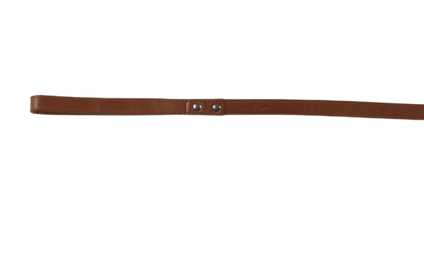 Baker & Bray Sustainable Designer Leather Dog Collar & Lead Set | Brown Dog Collar & Lead Barker & Bray Silver Circle Pets