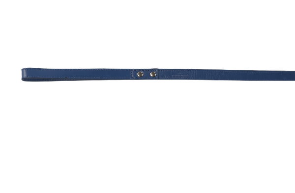 Baker & Bray Sustainable Leather Dog Collar & Lead Set | Navy Dog Collar & Lead Baker & Bray Silver Circle Pets