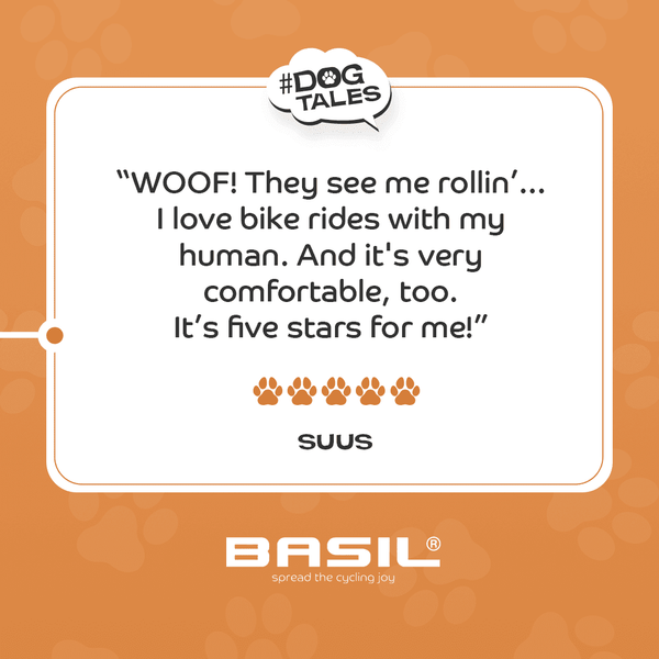 Basil Buddy MIK Dog Bike Basket Pet Accessories Basil Silver Circle Pets