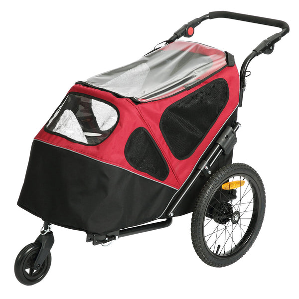 Buddies on the Go! Pet Trailer 2-in-1 | Supports Up To 30kg Pet Trailer Buddies on the go! Silver Circle Pets