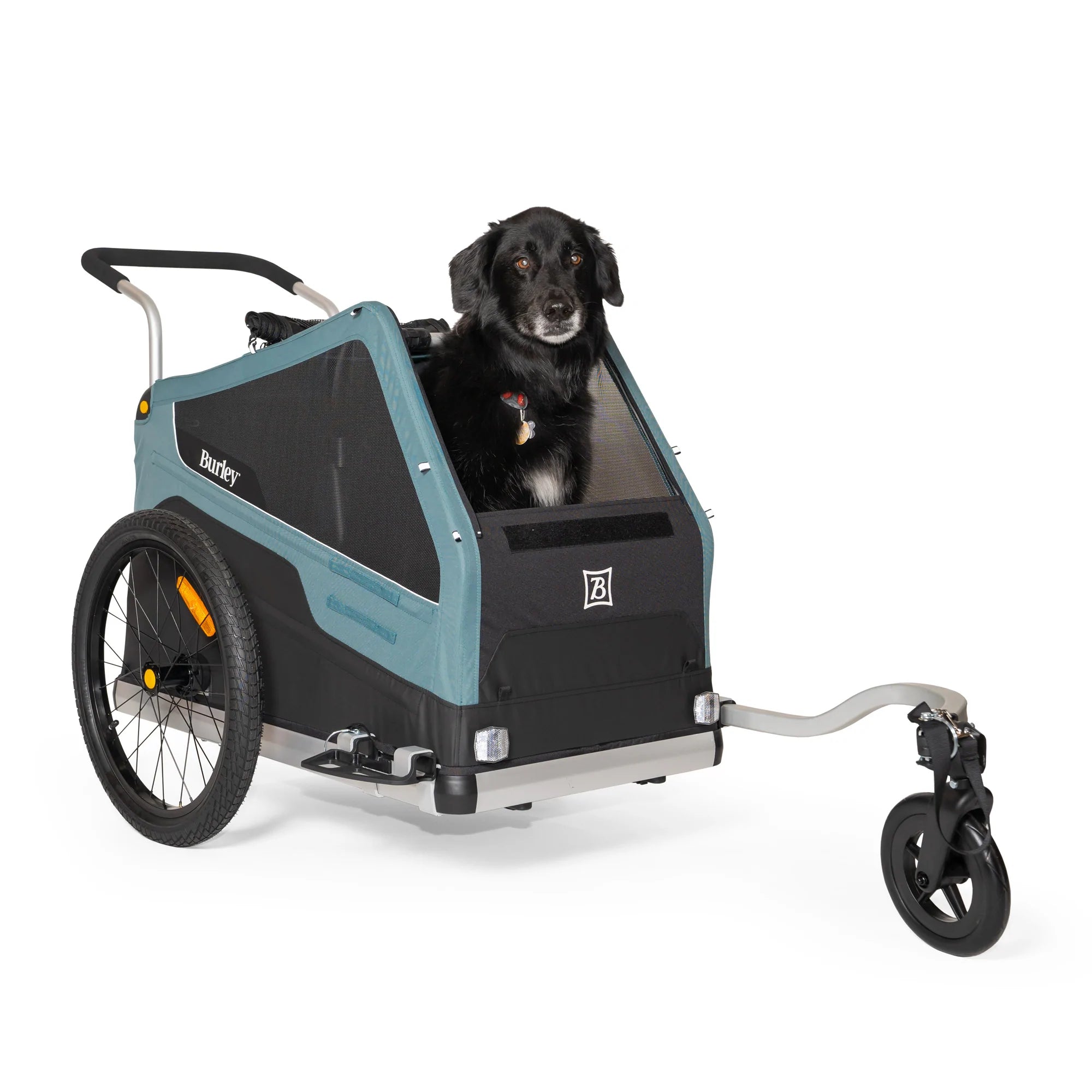 Burley Bark Ranger Dog Bike Trailer Stroller U.K Silver Circle Pets