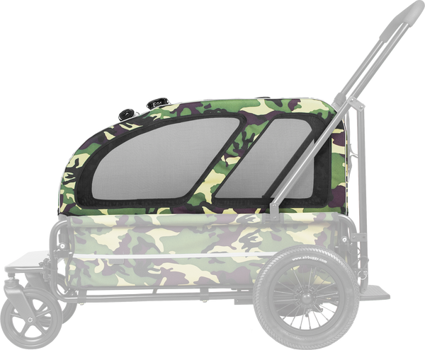 AirBuggy Cube Carriage Pet Cart | Integrated Ramp | Modular Roof