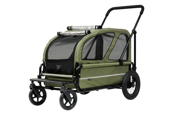 AirBuggy Cube Carriage Pet Cart | Integrated Ramp | Modular Roof