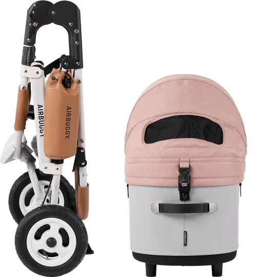 AirBuggy DOME 3 Brake Pet Stroller & Travel System | Handbrake | Slim Fold