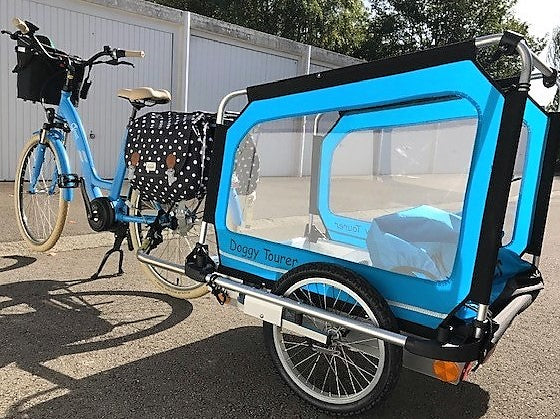 Doggy Tourer Boomer X Dog Bike TrailerDoggy Tourer Silver Circle Pets