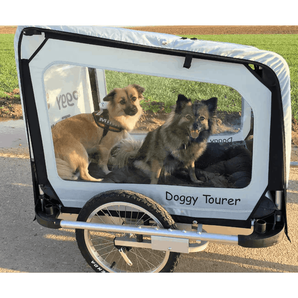 Doggy Tourer Boomer X Dog Bike TrailerDoggy Tourer Silver Circle Pets