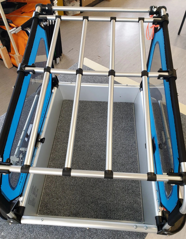 Doggy Tourer Dog Bike Trailer Aluminium Roof RackSilver Circle Pets Silver Circle Pets