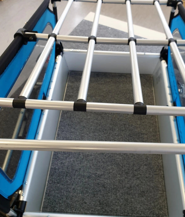 Doggy Tourer Dog Bike Trailer Aluminium Roof RackSilver Circle Pets Silver Circle Pets