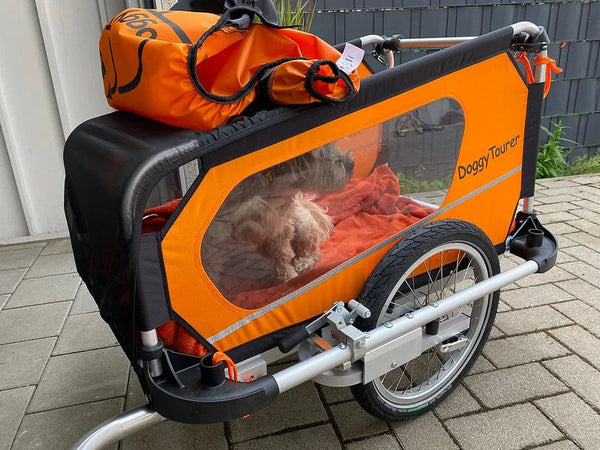 Doggy Tourer Idefix Small Dog Bike TrailerDoggy Tourer Silver Circle Pets