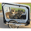Doggy Tourer Marley Large Dog Bike TrailerDoggy Tourer Silver Circle Pets