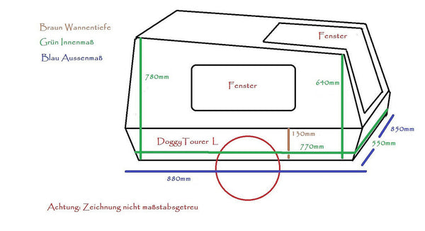 Doggy Tourer Marley Large Dog Bike TrailerDoggy Tourer Silver Circle Pets