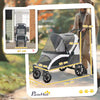 PawHut 210V Shock Absorbing Large Pet Stroller