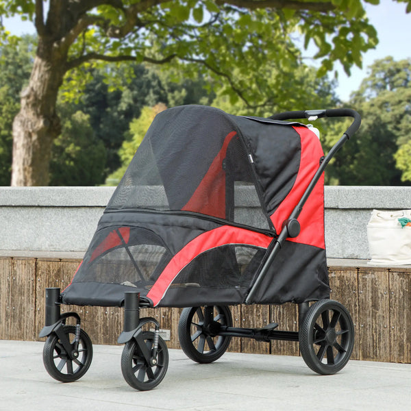 PawHut 210V Shock Absorbing Large Pet Stroller