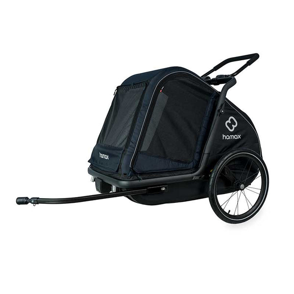 Hamax Pluto Multi-functional Dog Stroller & Dog Bike Trailer Pet Strollers Hamax Silver Circle Pets
