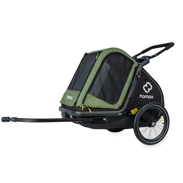 Hamax Pluto Multi-functional Dog Stroller & Dog Bike Trailer | Medium Pet Strollers Hamax Silver Circle Pets