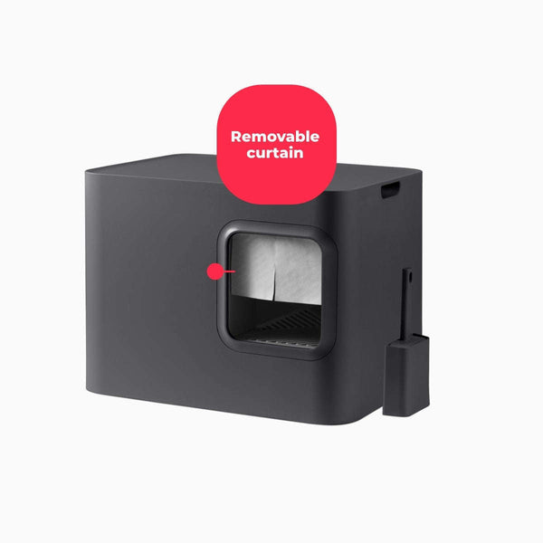 Hoopo Dome Cat Litter Box Cat Litter Box Hoopo Silver Circle Pets