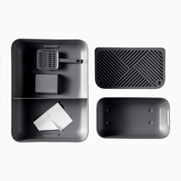 Hoopo Dome Cat Litter Box Cat Litter Box Hoopo Silver Circle Pets