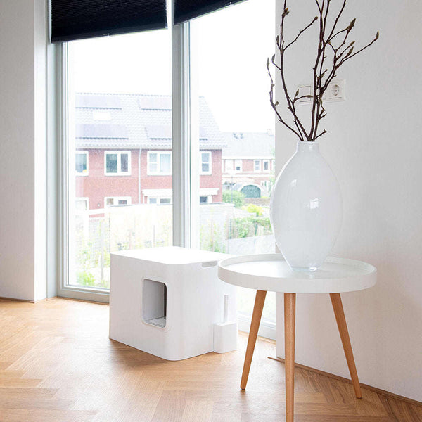 Hoopo Dome Cat Litter Box Cat Litter Box Hoopo Silver Circle Pets