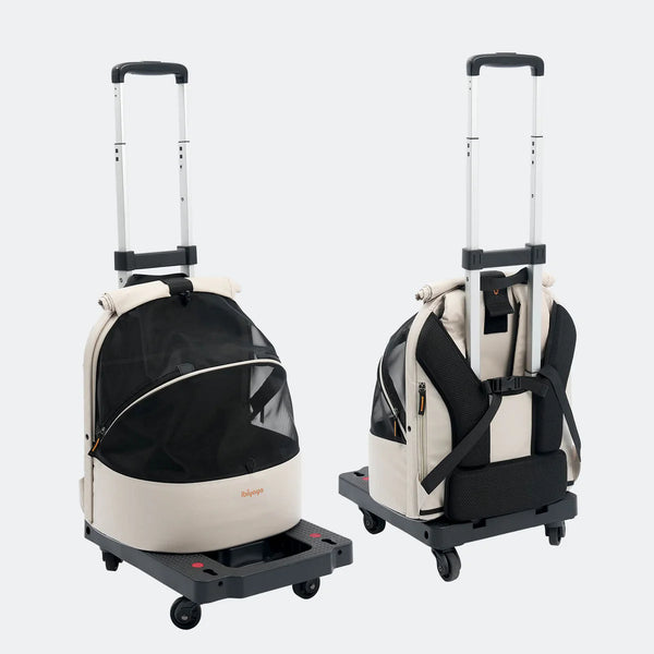 Ibiyaya Pet Carrier Folding 4 Wheel Trolley