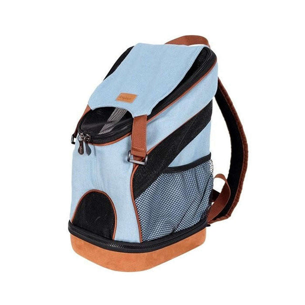 Ibiyaya Denim Fun Lightweight Pet Backpack Pet Accessories Ibiyaya Silver Circle Pets