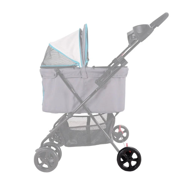 Ibiyaya Easy Strolling Replacement Back Wheel Pet Stroller Replacement Part Ibiyaya Silver Circle Pets