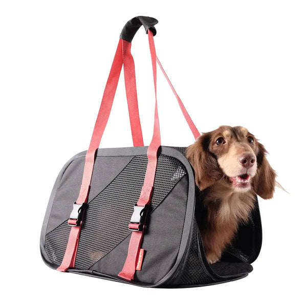 Ibiyaya Flying Pal Foldable Pet Travel Carrier Pet Carrier Ibiyaya Silver Circle Pets
