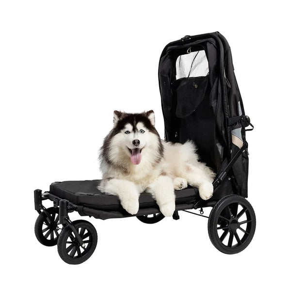 Ibiyaya Grand Cruiser Large Dog Stroller | + Exclusive Free Gift Pet Strollers Ibiyaya Silver Circle Pets