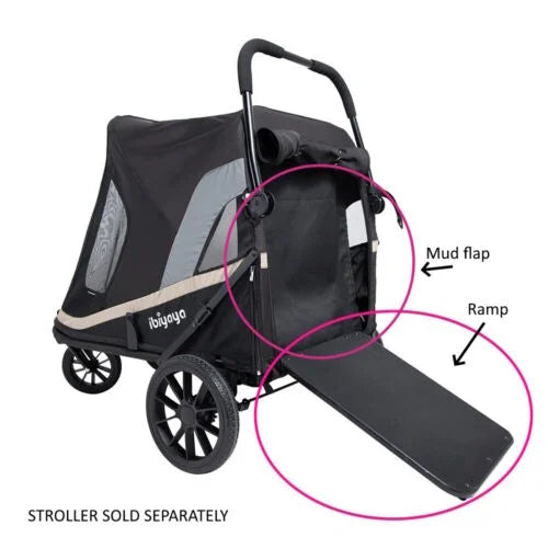 Ibiyaya Grand Cruiser Large Dog Stroller | + Exclusive Free Gift Pet Strollers Ibiyaya Silver Circle Pets