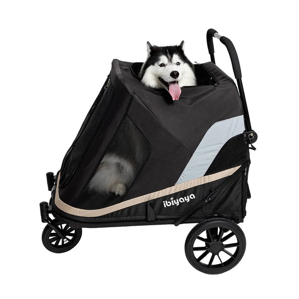 Ibiyaya Grand Cruiser Large Dog Stroller | + Exclusive Free Gift Pet Strollers Ibiyaya Silver Circle Pets