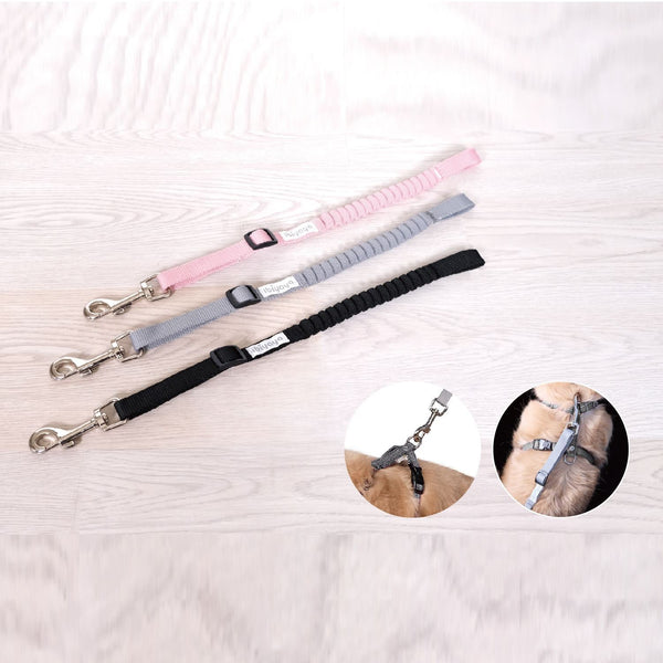 Ibiyaya No Shock! Bungee Leash Extension / Pet Stroller Tether Pet Stroller Replacement Part Ibiyaya Silver Circle Pets