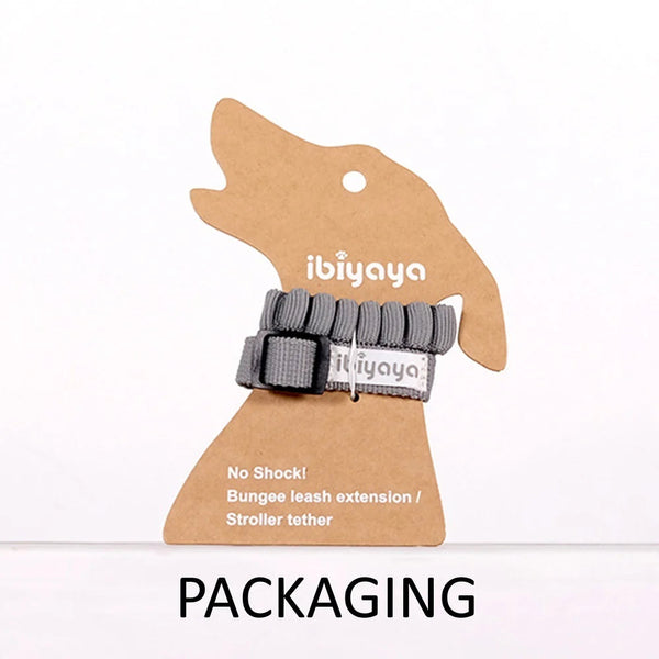 Ibiyaya No Shock! Bungee Leash Extension / Pet Stroller Tether Pet Stroller Replacement Part Ibiyaya Silver Circle Pets