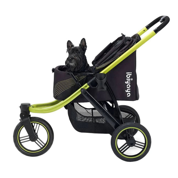 Ibiyaya The Beast Dog Jogging Stroller | + Exclusive Free Gift Pet Strollers Ibiyaya Silver Circle Pets