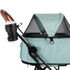 Ibiyaya Travois Tri-fold Pet Stroller & Travel System Pet Strollers Ibiyaya Silver Circle Pets