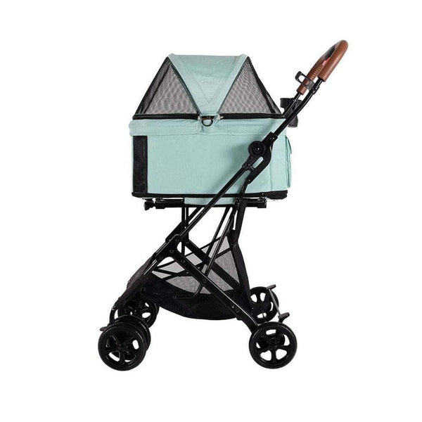 Ibiyaya Travois Tri-fold Pet Stroller & Travel System Pet Strollers Ibiyaya Silver Circle Pets