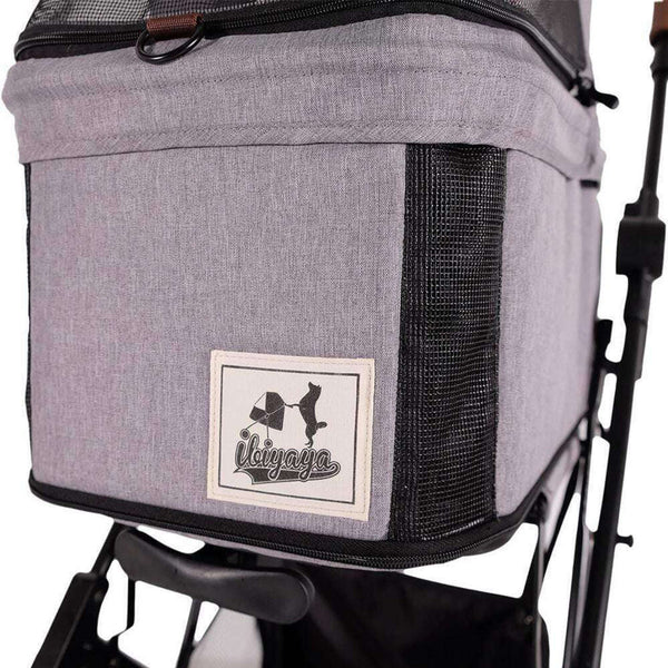 Ibiyaya Travois Tri-fold Pet Stroller & Travel System, Silver Circle Pets, Pet Strollers, Ibiyaya,