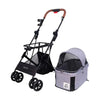 Ibiyaya Travois Tri-fold Pet Stroller & Travel System, Silver Circle Pets, Pet Strollers, Ibiyaya,