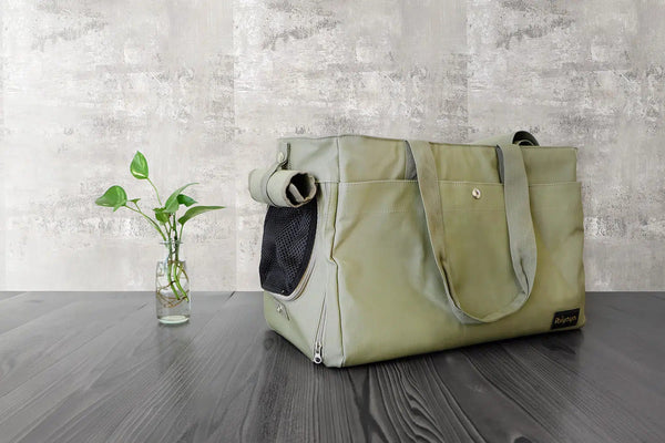 Ibiyaya® Canvas Pet Tote Bag Pet Accessories Ibiyaya Silver Circle Pets