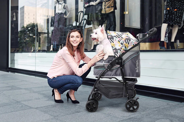 Ibiyaya® Cloud 9 Dog Pram Pet Strollers Ibiyaya Silver Circle Pets