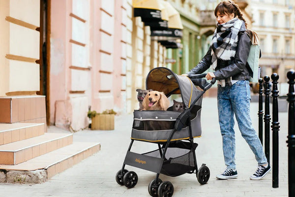 Ibiyaya® Cloud 9 Dog Pram Pet Strollers Ibiyaya Silver Circle Pets