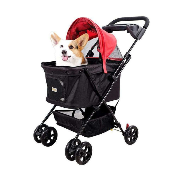 Ibiyaya® Easy Strolling Dog Pram Pet Strollers Ibiyaya Silver Circle Pets