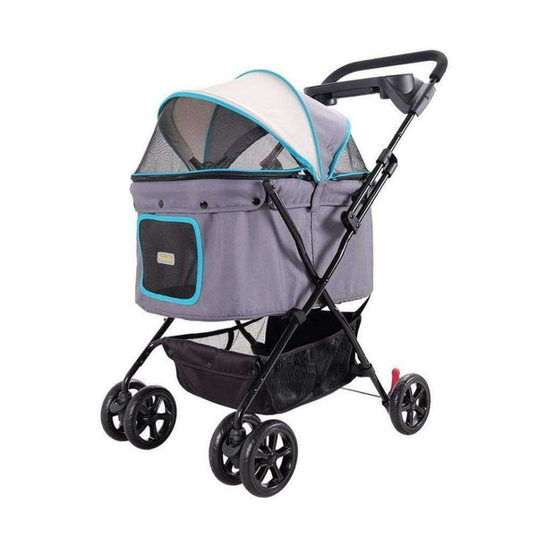 Ibiyaya® Easy Strolling Dog Pram Pet Strollers Ibiyaya Silver Circle Pets