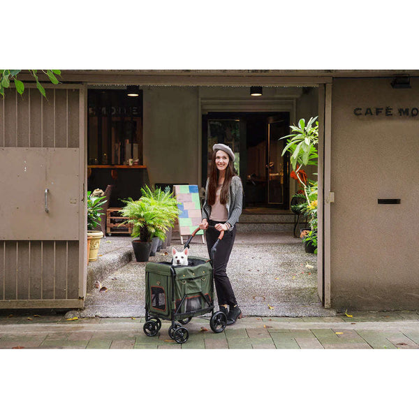 Ibiyaya® Gentle Giant Wagon Dog Pram Pet Strollers Ibiyaya Silver Circle Pets