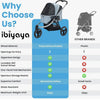 Ibiyaya® The Beast Dog Jogging Stroller | + Exclusive Free Gift Pet Strollers Ibiyaya Silver Circle Pets