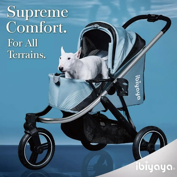 Ibiyaya® The Beast Dog Jogging Stroller | + Exclusive Free Gift Pet Strollers Ibiyaya Silver Circle Pets