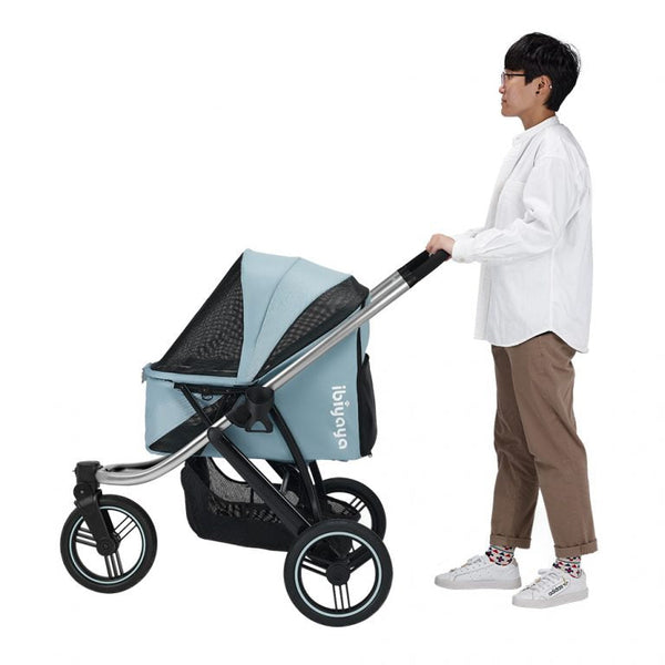 Ibiyaya® The Beast Dog Jogging Stroller | + Exclusive Free Gift Pet Strollers Ibiyaya Silver Circle Pets