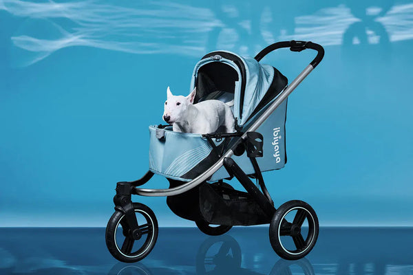 Ibiyaya® The Beast Dog Jogging Stroller | + Exclusive Free Gift Pet Strollers Ibiyaya Silver Circle Pets